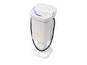 Square Charity Money Collection Box White