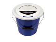 Charity Money Collection Bucket 5 Litres Blue