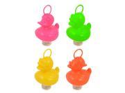 20 Weighted 7cm Plastic Ducks with Hooks Assorted Colours