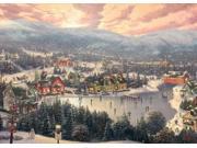 Gibsons Thomas Kinkade Sunset On Snowflake Lake Jigsaw Puzzle 1000 Pieces