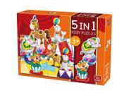 King Circus 5 in 1 Kiddy Jigsaw Puzzles 4 12 Pieces