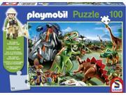 Schmidt Playmobil in Dino Country Jigsaw Puzzle with Playmobil Figure 100 Pieces