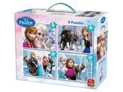 King Disney Frozen 4 in 1 Jigsaw Puzzle 12 24 Pieces