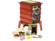 Worm Factory 360 Composting Bin Terracotta With 1000 Live Composting Worms By Worms Etc