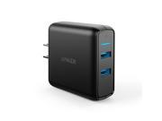 Anker 39W Dual USB Wall Charger with Quick Charge 3.0 Anker PowerPort Speed 2 for Samsung Galaxy S6 S7 edge edge Note 7 5 4 LG G4 G5 HTC One M8 M9 A9 Nexu
