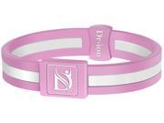 Reversible Negative Ion Wristband Pink White Size XL