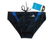 Adidas Infinitex 3 Stripes Swim Brief for Men Teens Black Blue Size 32?