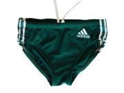Adidas Infinitex 3 Stripes Swim Brief for Boy Kids Green White Size 26