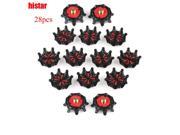 HISTAR 28pcs Golf Shoe Spikes Replacement Metal Thread Screw Studs Stinger Screw Small Metal Thread For Golf Sports shoes