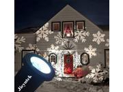 Jieyuteks Moving Snowflake Spotlight Lights Indoor outdoor IP65 Waterproof LED Landscape Projector Light Christmas Holiday Garden Decoration Lamps White Snowfla