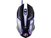 Jieyuteks V8 Professional Gaming Mice 4000DPI CPI 6D RGB Breathing LED Lighting Programmable Wired Game Mouse for Pro Game Notebook Laptop PC Computer