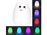 Jieyuteks LED Night Light Multicolor Soft Silicone Cute Nursery Night Lamp Baby Light Nursery Lamp Mood Night Light with USB Rechargeable GREAT GIFT for Childre