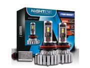 NIGHTEYE H11(H8-H9) Car LED Headlight Bulbs Replacement-80W 9000LM 6000K Cool White LED Automotive Headlight Bulbs Auto Conversion Driving Lamp FOR CSP LED CHIP NIGHTEYE H11(H8-H9) Car LED Headlight Bulbs Replacement-80W 9000LM 6000K Cool White LED Automotive Headlight Bulbs Auto Conversion Driving Lamp FOR CSP LED CHIP