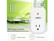 Timer Plug Smart Socket Remote Control Outlet Smart Plug Programmable Electrical Switch Via Android iOS App UK Standard Smart Home Automation with 3 Modes White