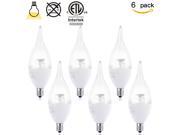 Sunthin 5W LED E12 Base Candelabra Bulb Replacement for 40W Incandescent Lamps White 6 Pack
