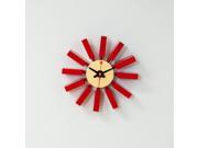 Mod Made Spoke Clock In Red