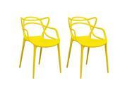 Mod Made Loop Chair in Yellow 2 Pack