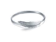 SA Jewelry 925 Sterling Silver Feather Cuff Bracelet Adjustable for Women Fine Jewelry Ship from US