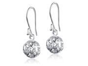 SA Jewelry 925 Sterling Silver Flower Filigree Ball Dangle Earrings for Women Fine Jewelry Ship from US