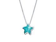 SA Jewelry Maldives Blue 925 Sterling Silver Starfish Pendant Necklace for Women Fine Jewelry 18 Ship from US