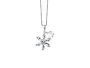 SA Jewelry 925 Sterling Silver Snowflake Pendant Necklace for Women Fine Jewelry 18 Ship from US