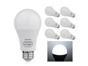 LOCITA 6X 7W E26 G60 LED Light Bulbs AC100 240V Daylight 5000K 700lm Medium Screw Base Lamp 270°Omnidirectional replace 40w incandescent for Shopping malls