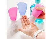 KaLaiXing 89ml Travel Bottle Container Set Carry on Mini Small Portable Empty Soft Squeezable Refillable Leak Proof Airline Silicone Collapsible Tube 3 color
