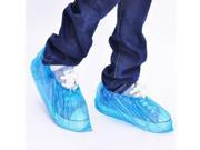 KaLaiXing 100 pcs standard disposable shoe covers overshoes. Floor carpet shoe protectors. Light to medium use blue