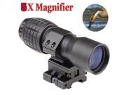 5X Magnifier Scopes FTS To Side Mount Hunting