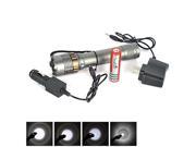 Briday Rechargeable Zoomable High light CREE XM L T6 LED 5 modes Flashlight 18650 Rechargeable Battery Flashlight Charger Car Charger
