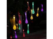 Decorative Crystal Ball Bulbs Solar Powered 20 LED String Light Waterproof Crystal Lamp for Home improvement Garden Parties Wedding Christmas Trees