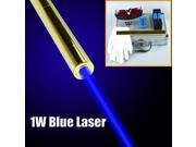 Super Bright 1000mw Powerful Blue Laser 450nm Visible Beam Focus Adjustable Laser Pointer Bright Light Laser Pen 5* Star Filters Protective Glasses Universal