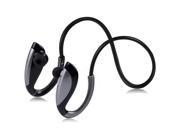 KOMRT Bluetooth 4.1 Stereo Headphones with Built in Mic Voice Answer Refuse Call for iOS and Android Phone Gray