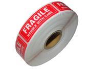 1 Roll Fragile Handle With Care Shipping Sticker 1 x 3 1000 Per Roll