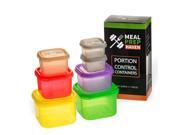 Meal Prep Haven Food Savers Storage Containers 7 Piece Multi Color Coded