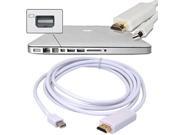 Kabalo 1.8m ThunderBolt Mini DisplayPort DP to HDMI Adapter Male to Male Cable For Macbook Pro Air M M White