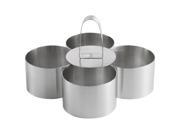Kabalo Food Ring Press Set Professional Stainless Steel Food Cooking Presentation Rings 4 Piece Set