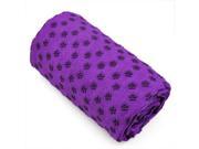 Kabalo PURPLE Sport Fitness Yoga Towel Blanket WITH BAG cover and exercise mat Non Slip Pilates Accessory