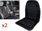 Kabalo Universal?Car Seat Massage Cushion. Black Padded Bead Pillow Seat Cover for Vans, Lorries & Any Vehicle. - Double Pack Kabalo Universal?Car Seat Massage Cushion. Black Padded Bead Pillow Seat Cover for Vans, Lorries & Any Vehicle. - Double Pack