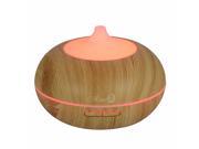 Misyo 300ml Wood Grain Ultrasonic Oil Diffuser Aroma Humidifier with 7 color and Auto Shut off Protection for Home Yoga Office Spa Bedroom Baby Room