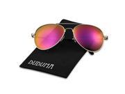 Duduma Premium Full Mirrored Aviator Sunglasses w Flash Mirror Lens Uv400
