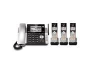 AT T 4 Unit Corded Cordless Answering System with Dual Caller ID Call Waiting CL84365