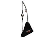 Nexersys Cross Body Trainer with Freestanding Double End Bag for Boxing MMA Large Matte Black