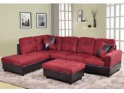 Beverly contemporary sectional sofa set come with one free storage ottoman and 2 square pillows. Sectional sofa overall dimension is approximately 103 x 75 x