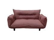 Beverly Comfort Collection DARK BROWN Soft Plush Linen Loveseat Sofa
