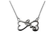 R.H. Jewelry Infinity Hearts Love Pendant Necklace