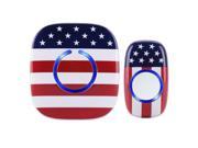Limited Edition SadoTech USA American Flag Wireless Doorbell Operating at over 500 feet Range with Over 50 Chimes No Batteries Required for Receiver USA Flag
