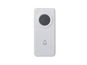 CROSSPOINT Extra Add On Remote Transmitter Button for the Expandable Wireless Doorbell Alert System Model ET White