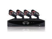 Night Owl Security F6 81 4624N 8 Channel Video System with 4x650 TVL Bullet Cameras Black