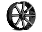 Kmc Slide 20X8.5 5X135 5X139.7 10et Gloss Black W Clear Coat Wheel Rims